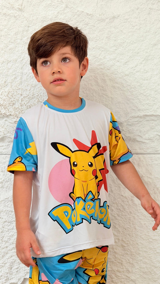 PIJAMA NIÑO SHORT PIKACHU