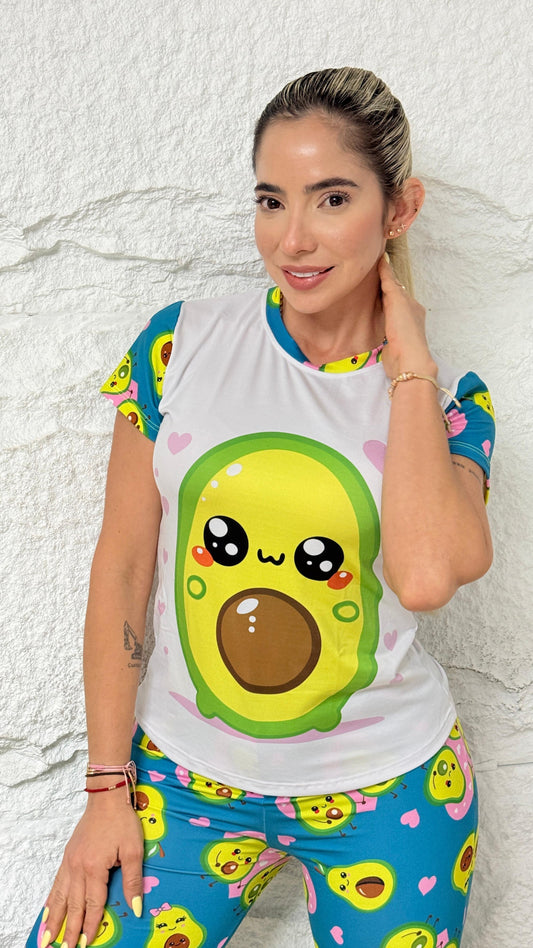 PIJAMA DAMA PANTALON AGUACATE