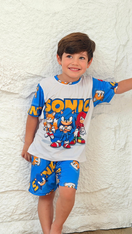 PIJAMA NIÑO SHORT SONIC