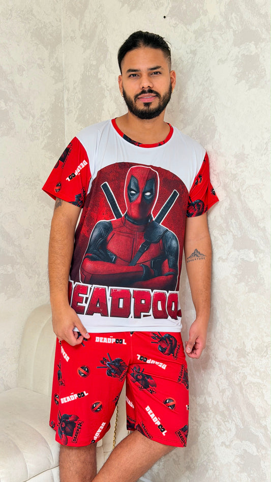 PIJAMA HOMBRE CORTA DEADPOOL