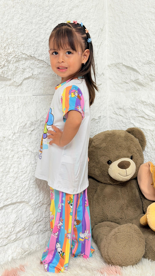 PIJAMA NIÑA PANTALÓN UNICORNIO