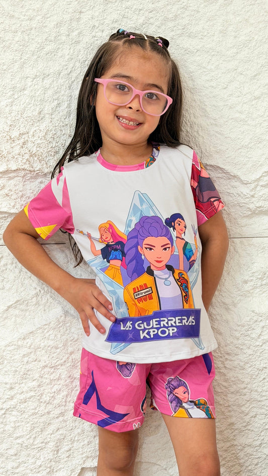 PIJAMA NIÑA SHORT K-POP