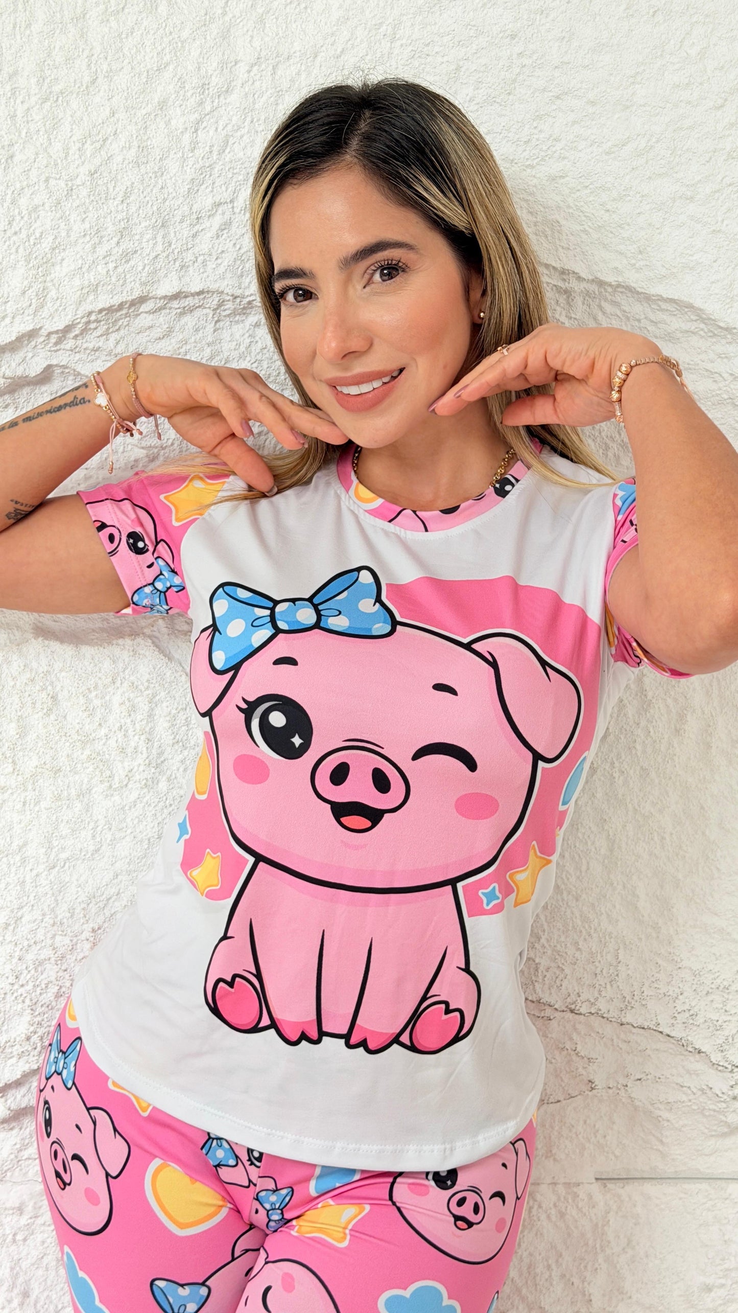 PIJAMA PANTALÓN DAMA CERDITO