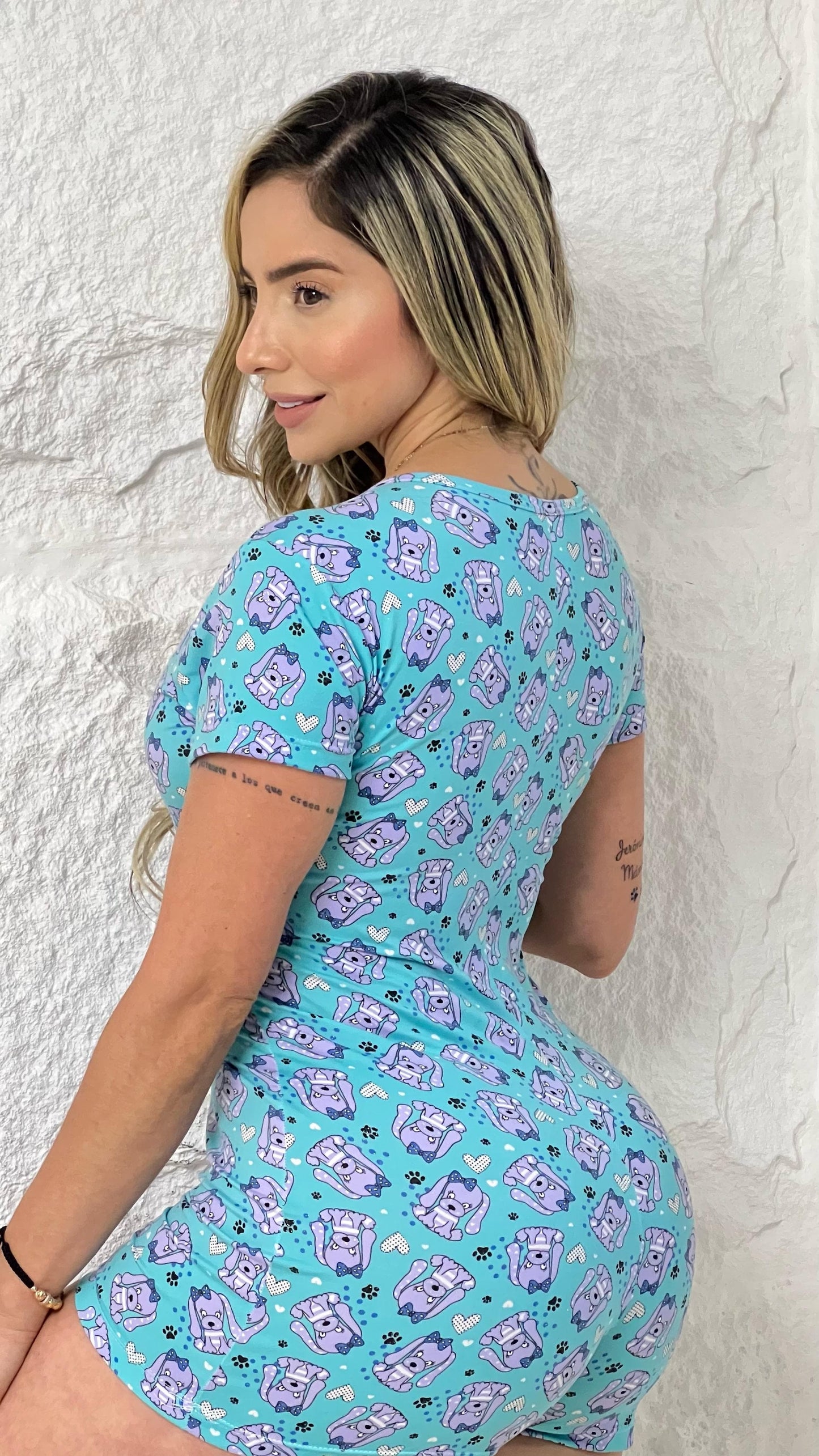 PIJAMA ENTERIZO PERRO AZUL