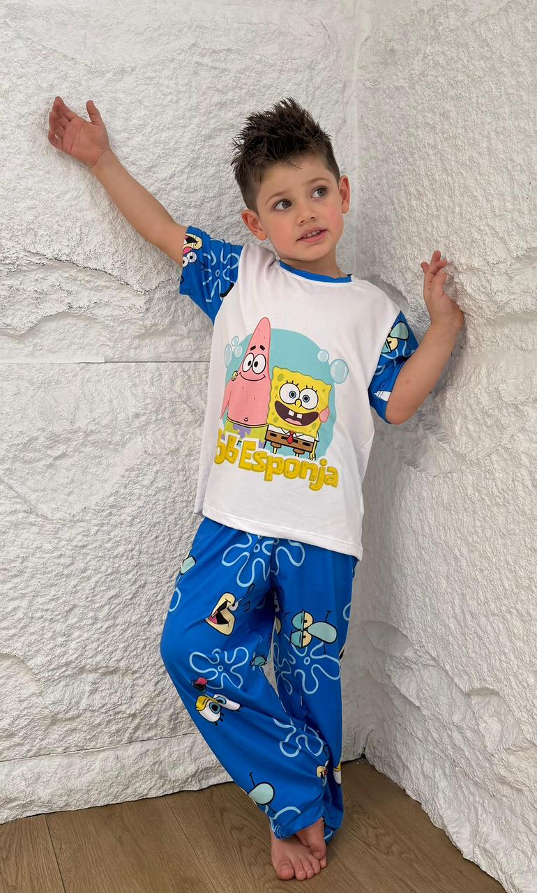 PIJAMA PANTALON NIÑO BOB ESPONJA