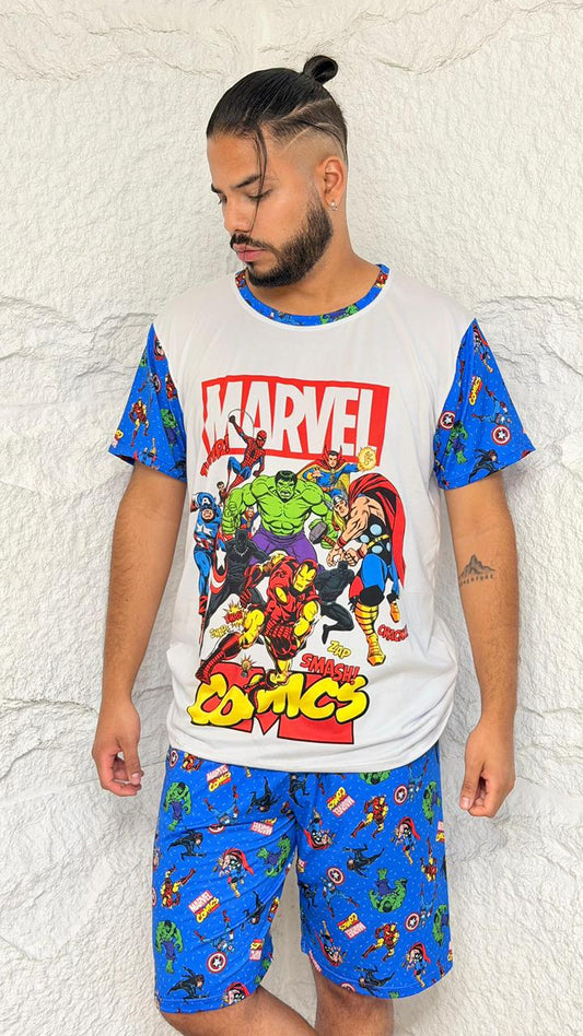 PIJAMA HOMBRE CORTA MARVEL