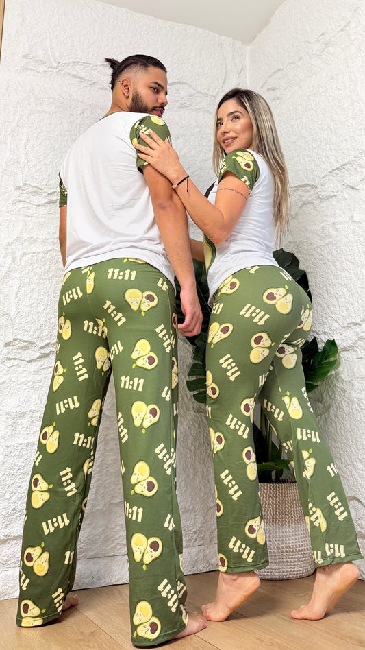 PIJAMA PANTALON DAMA AGUACATE