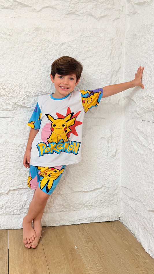 PIJAMA NIÑO SHORT PIKACHU