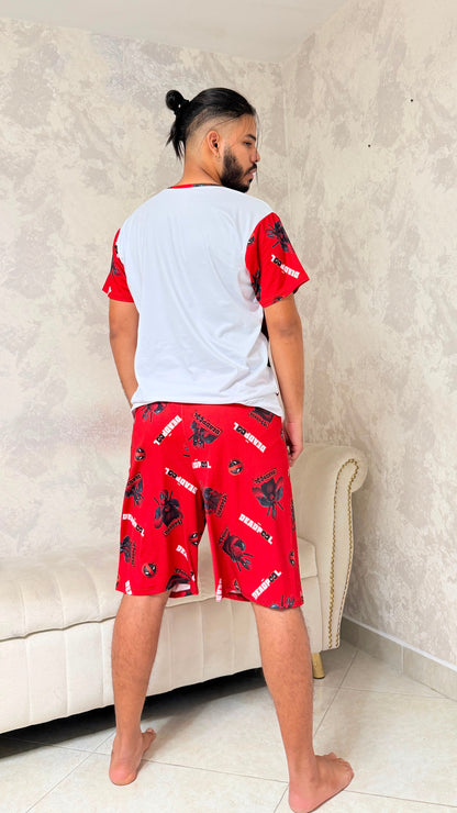 PIJAMA HOMBRE CORTA DEADPOOL