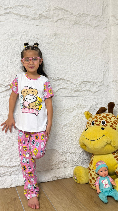 PIJAMA NIÑA PANTALON HELLO KITTY