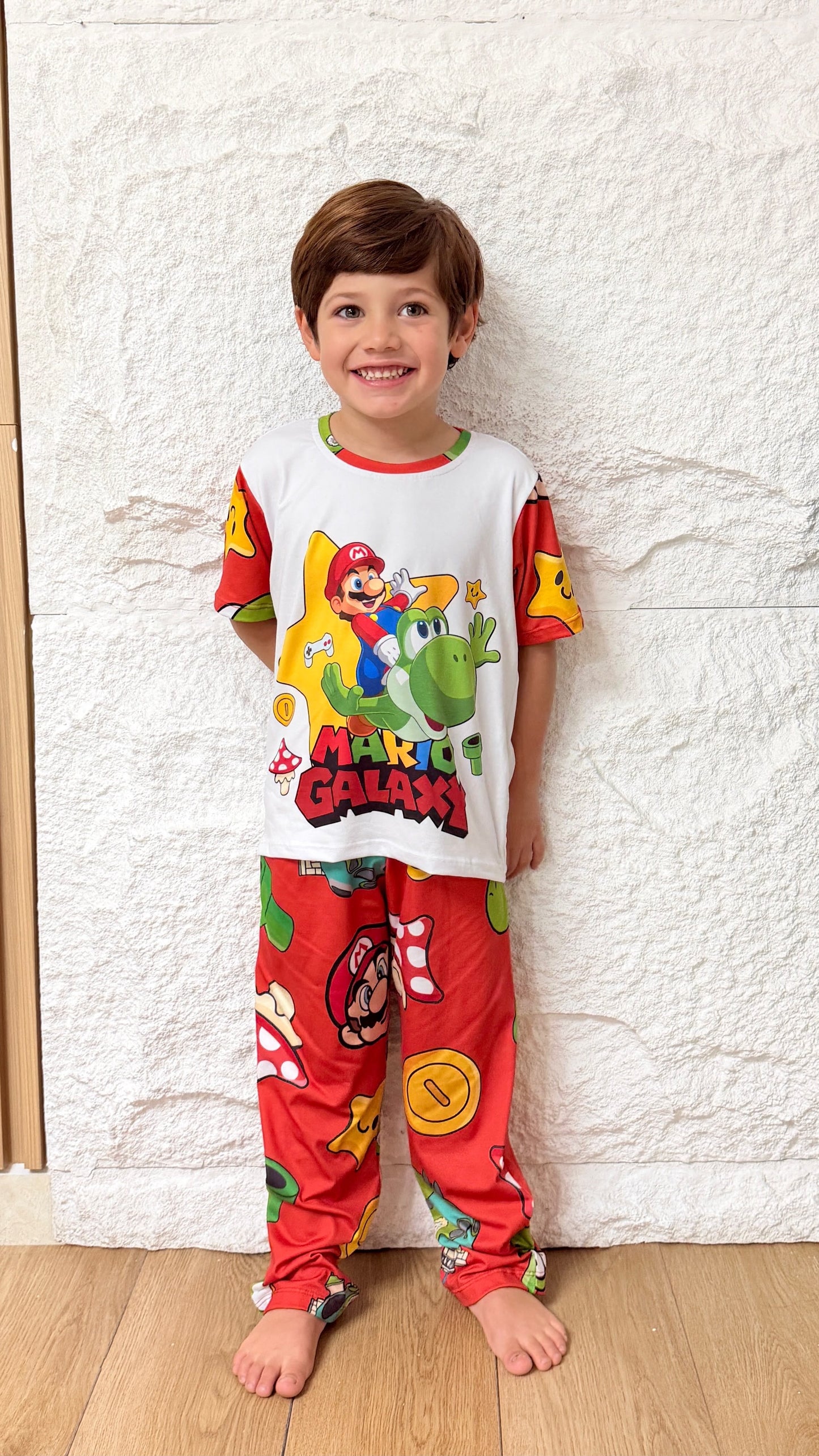 PIJAMA NIÑO PANTALON MARIO BROSS