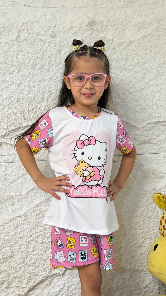 PIJAMA NIÑA SHORT HELLO KITTY