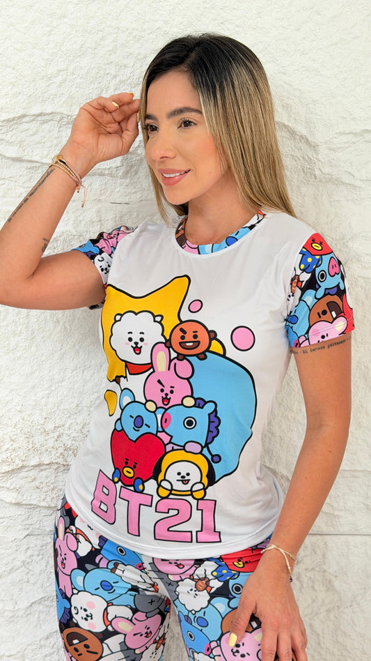 PIJAMA PANTALÓN DAMA BT21