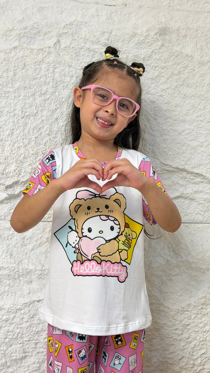 PIJAMA NIÑA PANTALON HELLO KITTY