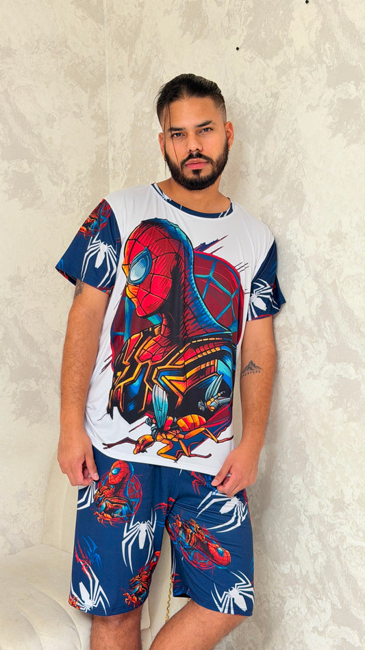PIJAMA HOMBRE CORTA SPIDERMAN