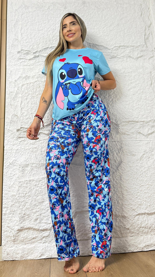 PIJAMA DAMA TRIO STITCH