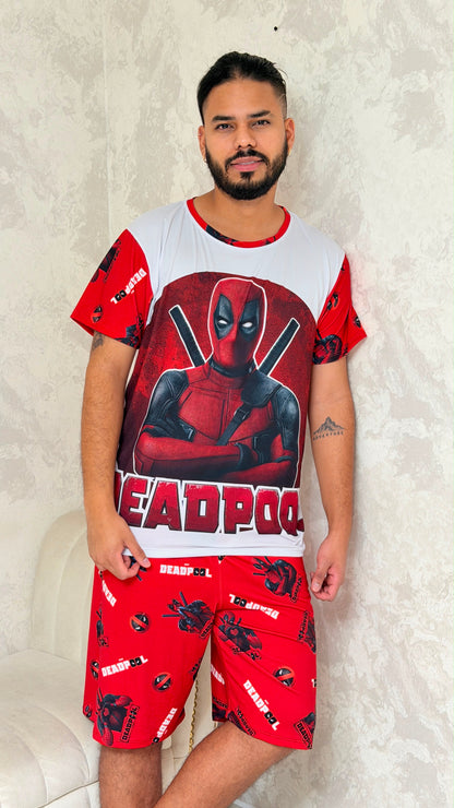 PIJAMA HOMBRE CORTA DEADPOOL