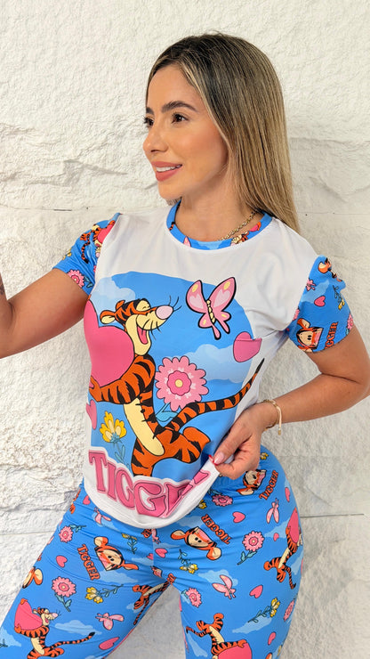PIJAMA DAMA PANTALON TIGER