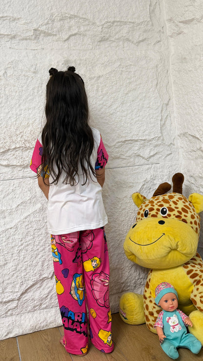 PIJAMA NIÑA PANTALON PRINCESA PEACH