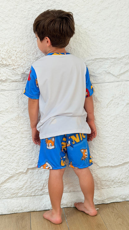 PIJAMA NIÑO SHORT SONIC