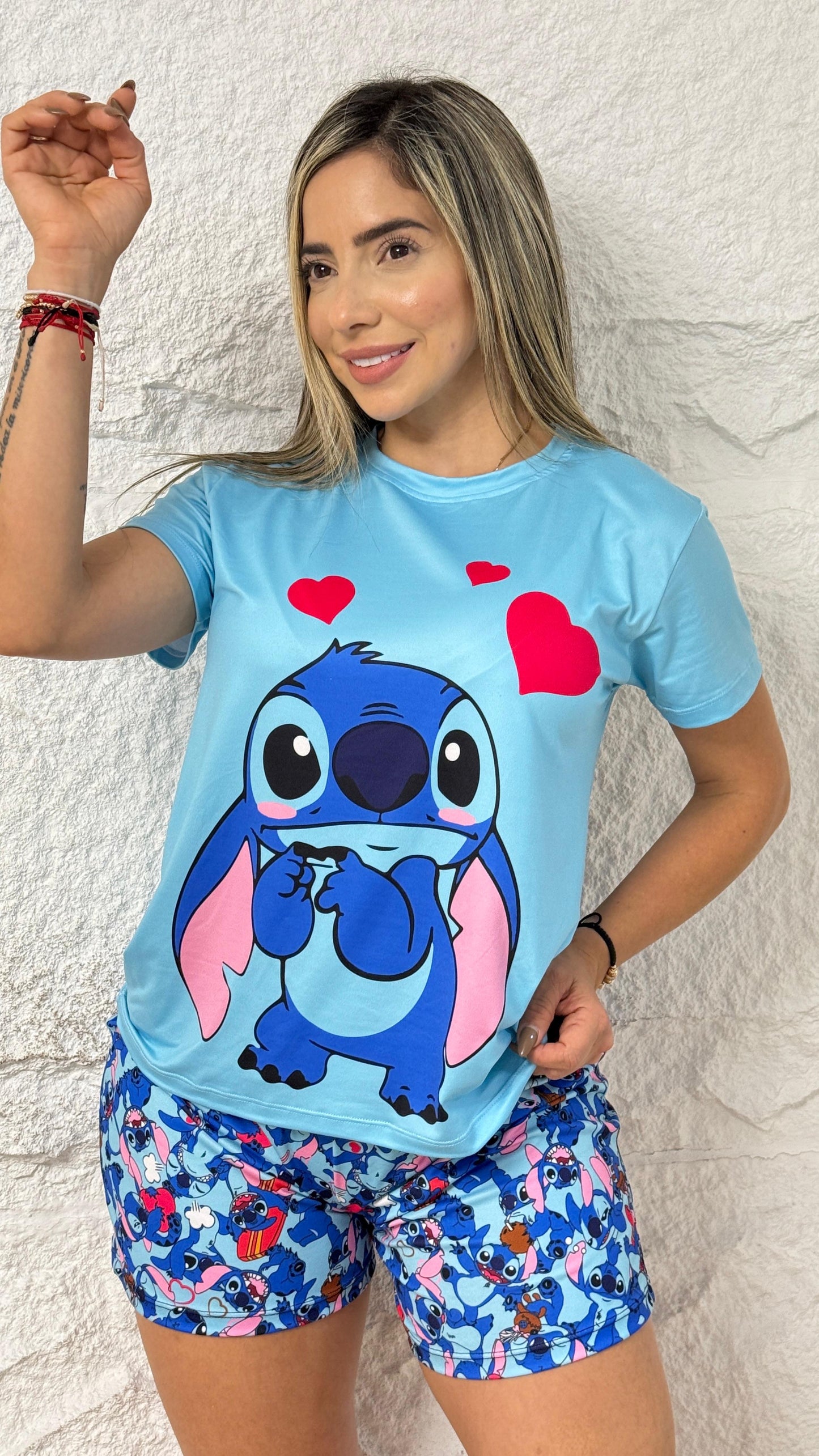 PIJAMA DAMA TRIO STITCH