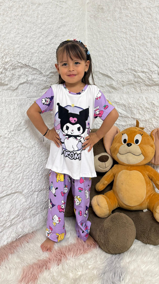 PIJAMA NIÑA PANTALÓN KUROMI