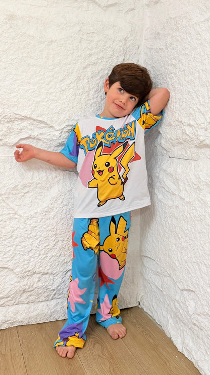 PIJAMA NIÑO PANTALON PIKACHU