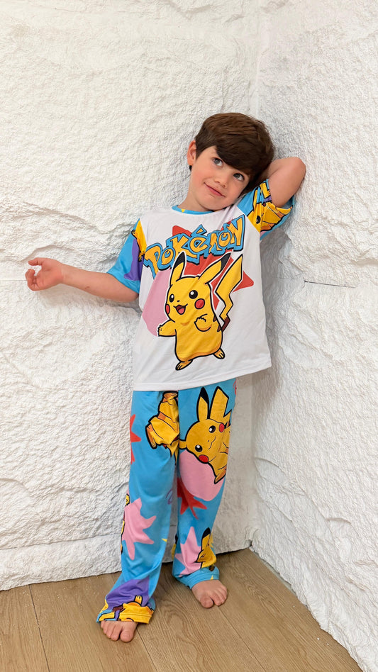 PIJAMA NIÑO PANTALON PIKACHU