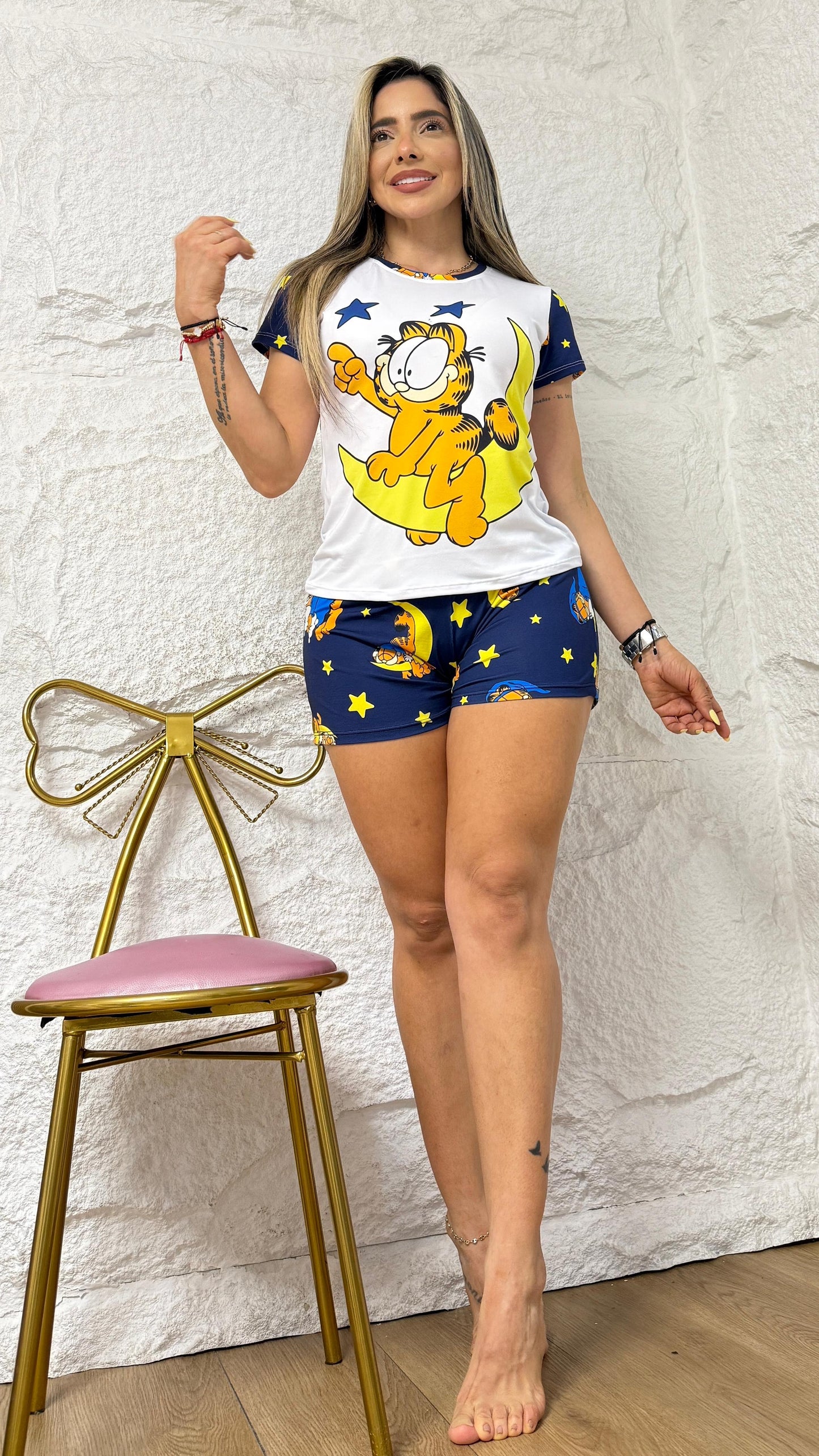 PIJAMA SHORT DAMA GARFIELD