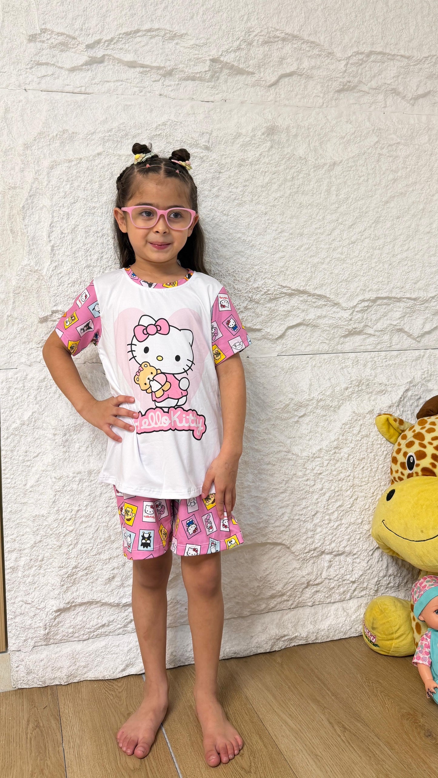 PIJAMA NIÑA SHORT HELLO KITTY