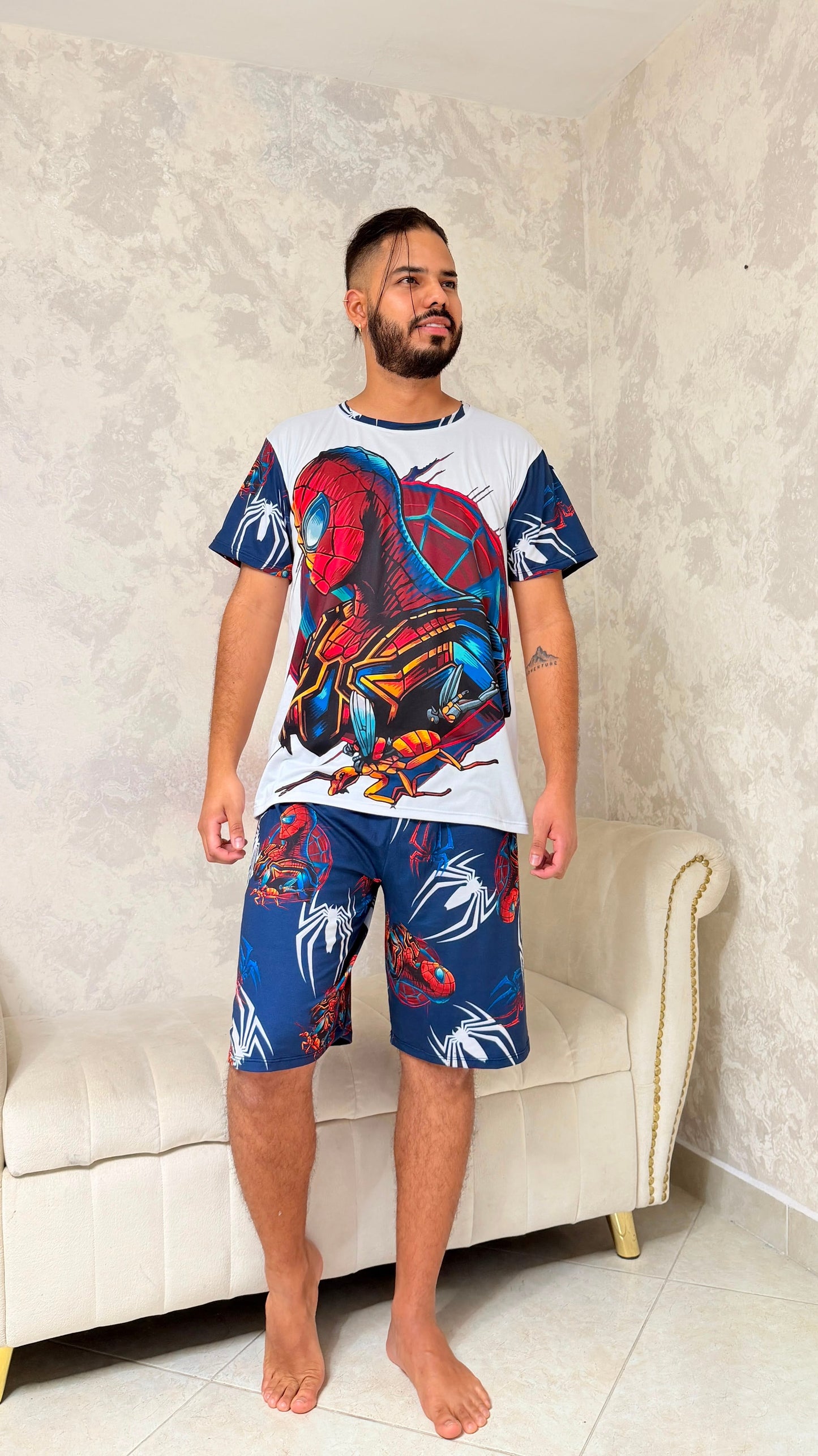 PIJAMA HOMBRE CORTA SPIDERMAN