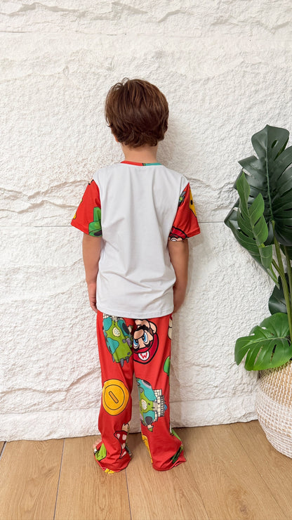 PIJAMA NIÑO PANTALON MARIO BROSS