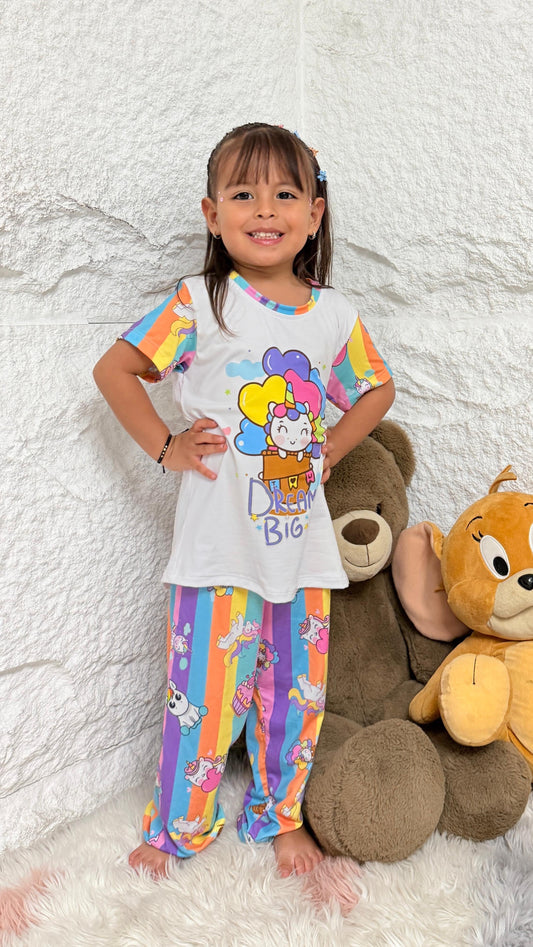 PIJAMA NIÑA PANTALÓN UNICORNIO