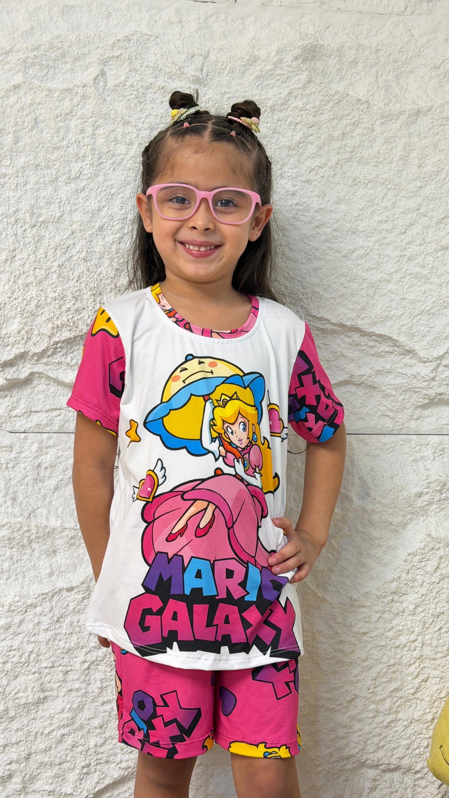 PIJAMA NIÑA SHORT PRINCESA PEACH