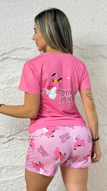 PIJAMA DAMA TRIO PANTERA ROSA