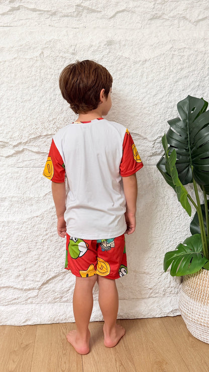 PIJAMA NIÑO SHORT MARIO BROSS