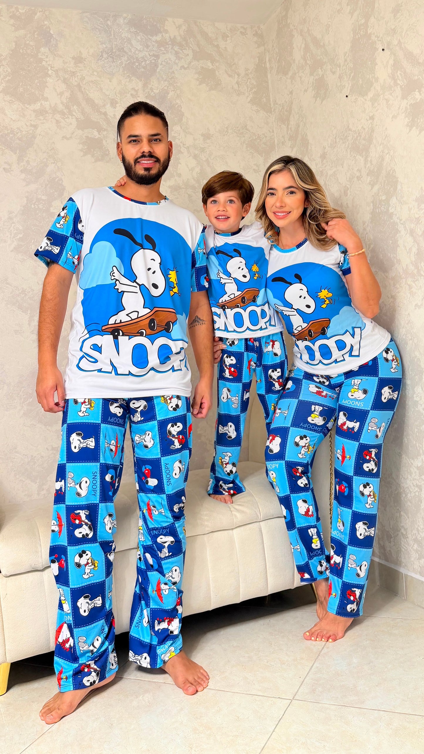PIJAMAS FAMILIARES PANTALÓN SNOOPY
