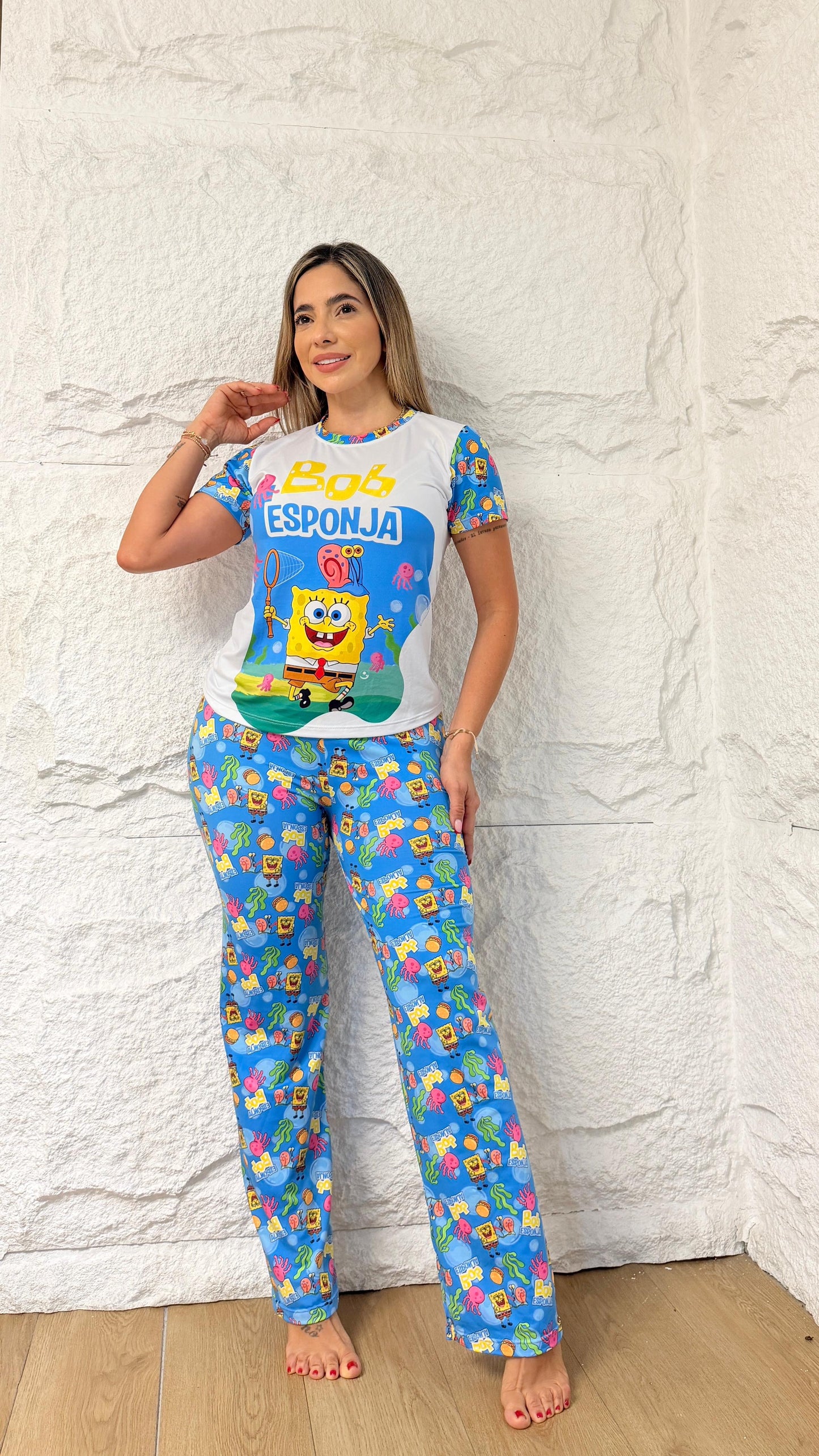 PIJAMA DAMA PANTALON BOB ESPONJA
