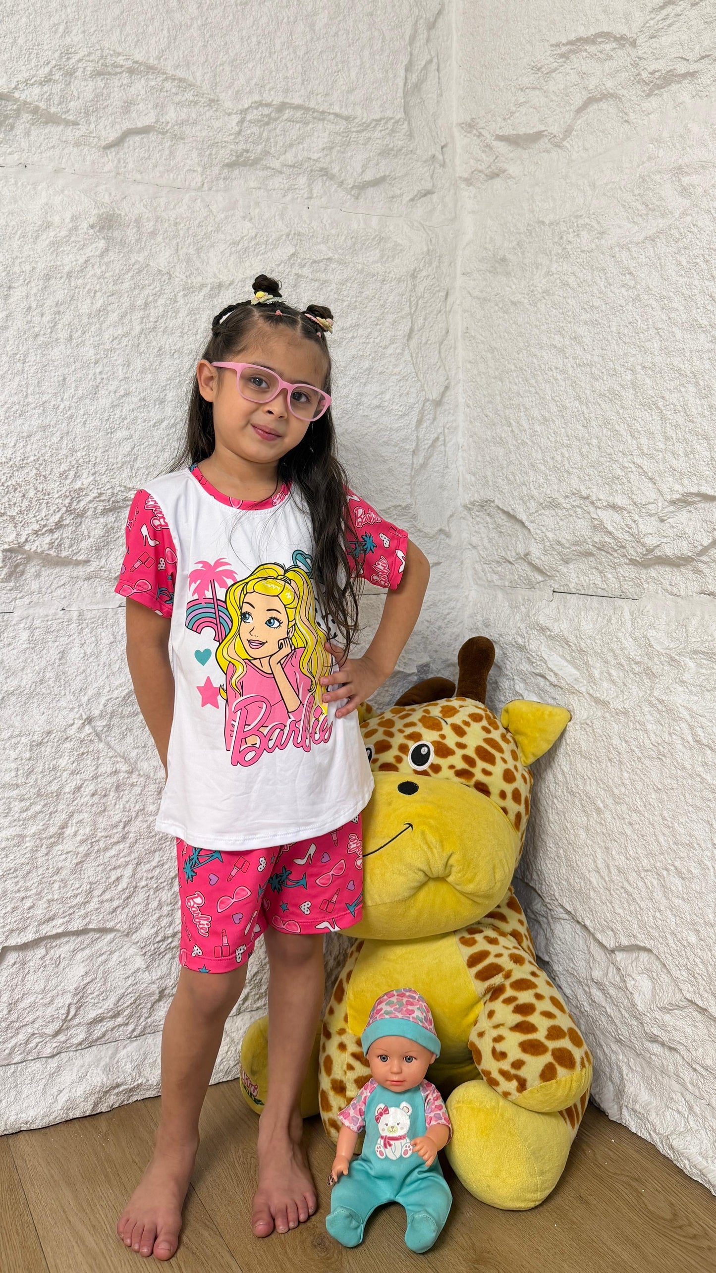 PIJAMA NIÑA SHORT BARBIE