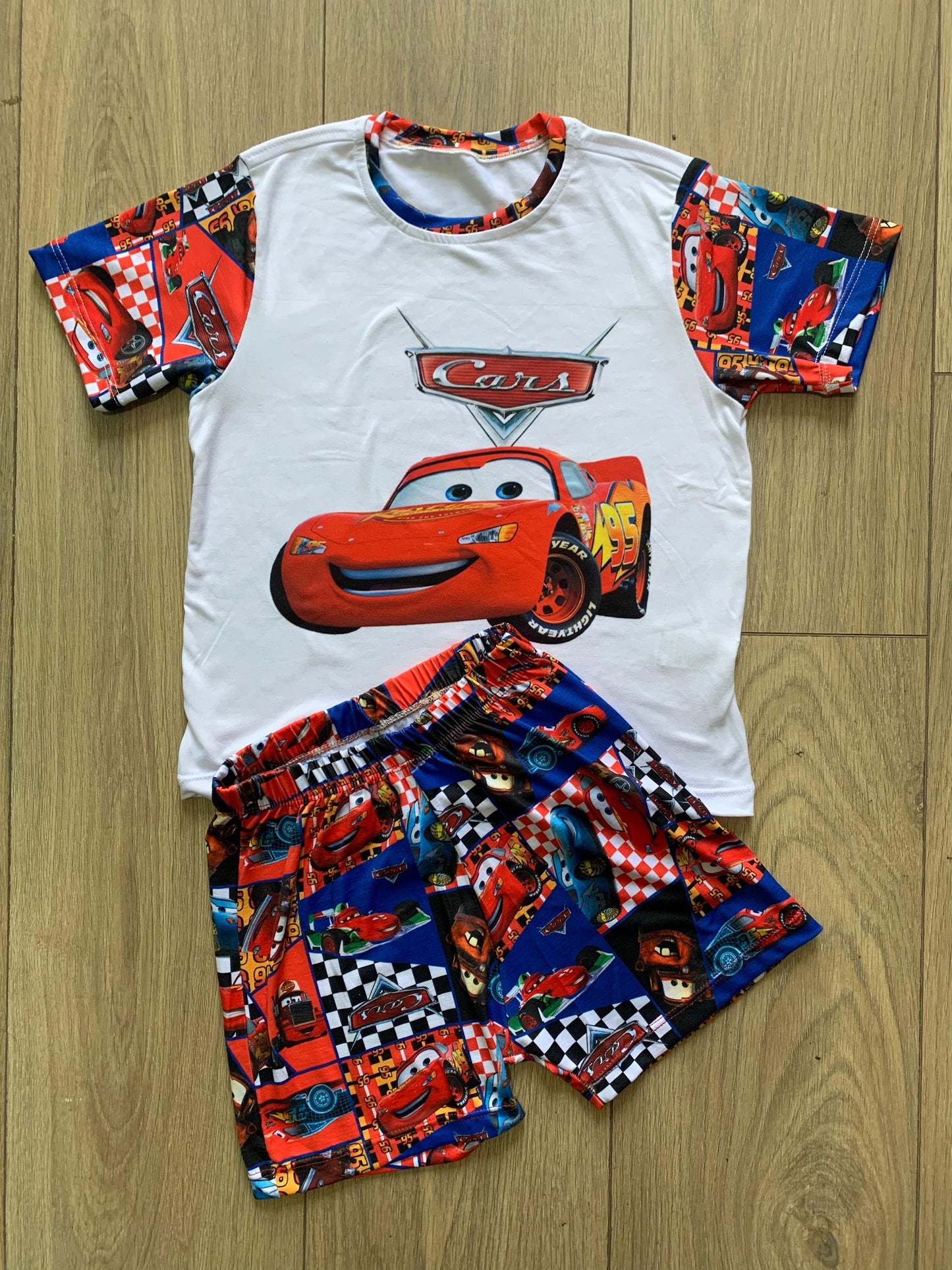 PIJAMA NIÑO SHORT CARS