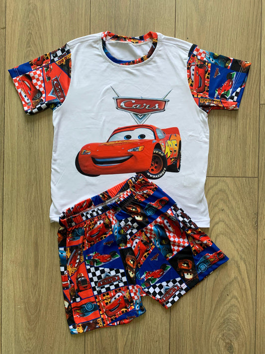 PIJAMA NIÑO SHORT CARS