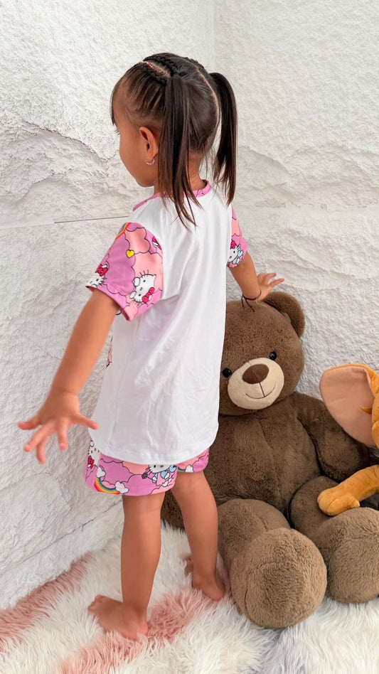 PIJAMA NIÑA SHORT HELLO KITTY