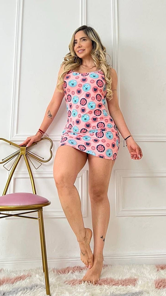 PIJAMA BATOLA OSO NARANJA