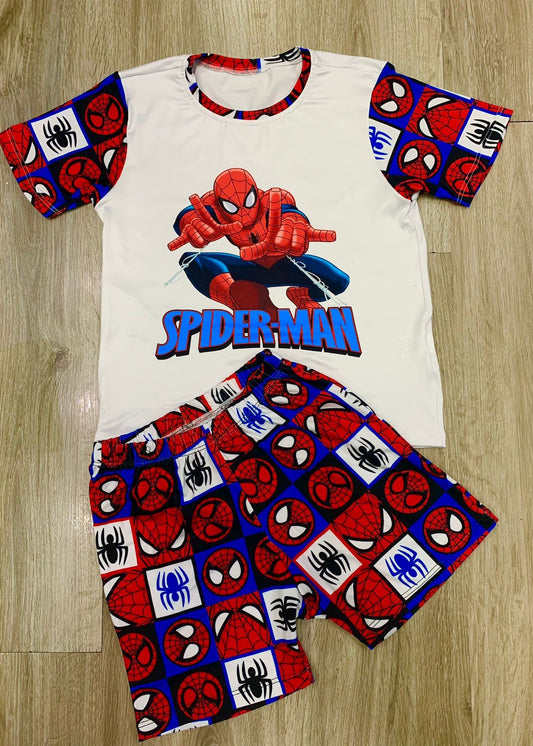 PIJAMA NIÑO SHORT SPIDERMAN