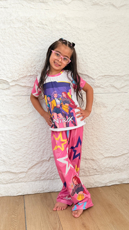 PIJAMA NIÑA PANTALON K-POP