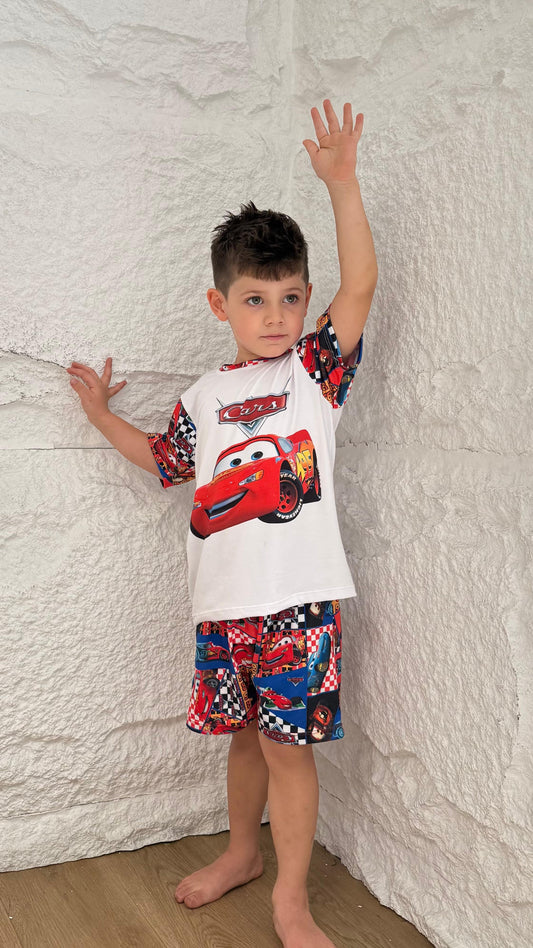 PIJAMA SHORT NIÑO CARS