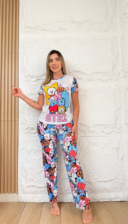 PIJAMA PANTALÓN DAMA BT21