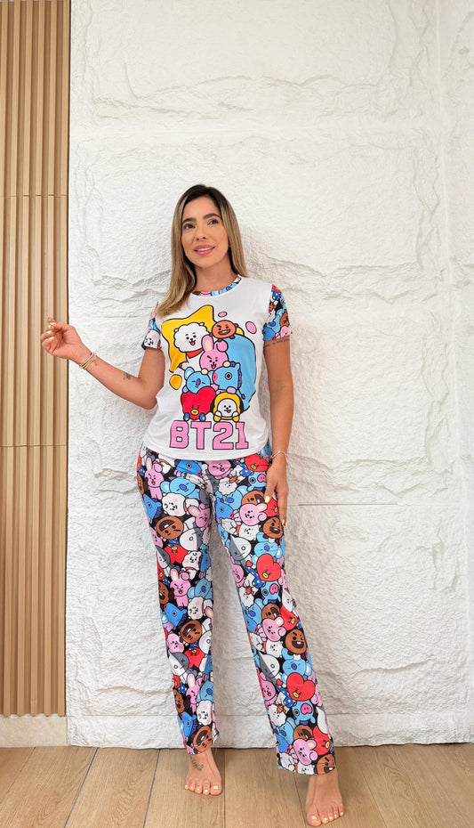 PIJAMA PANTALÓN DAMA BT21