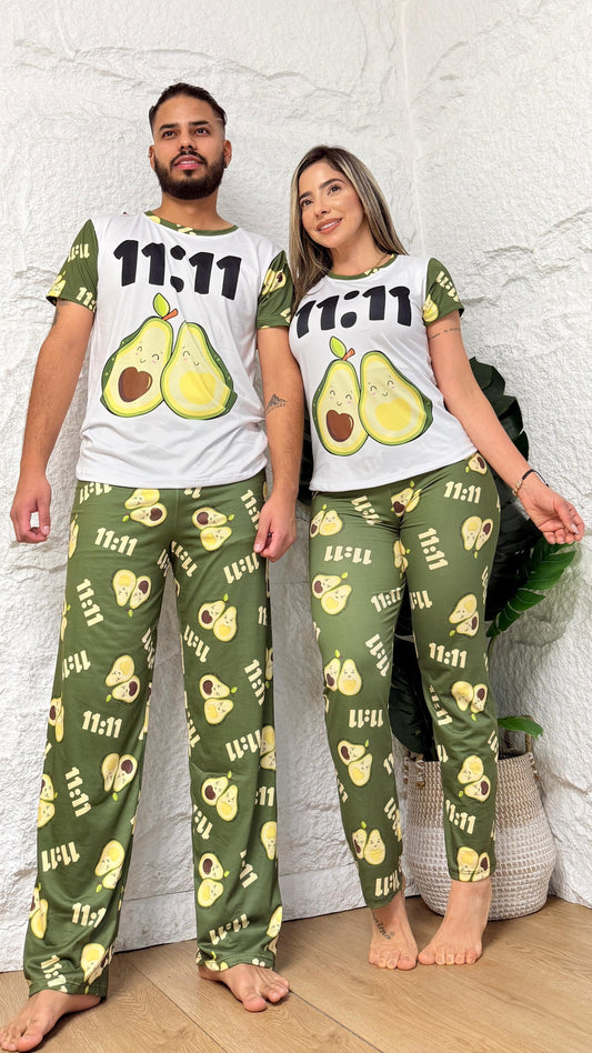 PIJAMA PANTALON DAMA AGUACATE