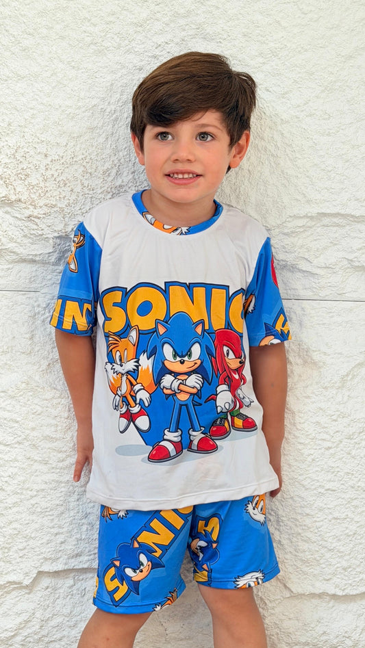PIJAMA NIÑO SHORT SONIC